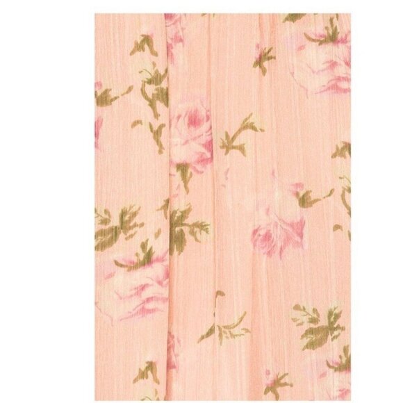 NWT ULLA JOHNSON Pink Marion cold shoulder silk midi ruffle dress size 2 - Picture 4 of 13